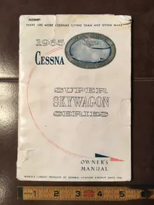 1965 Cessna Aircraft Model U206 Super Skywagon Owner's Manual